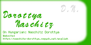 dorottya naschitz business card